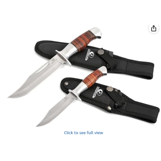 Fixed Blade Bowie Knife, 2-piece